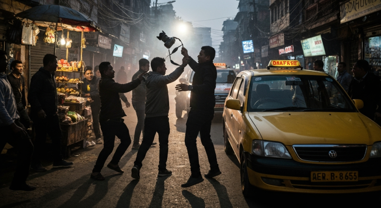 पत्रकारमाथि आक्रमण