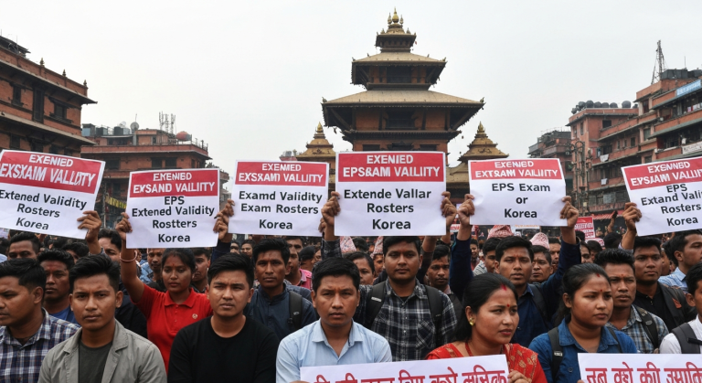 कोरिया जान युवा प्रदर्शन
