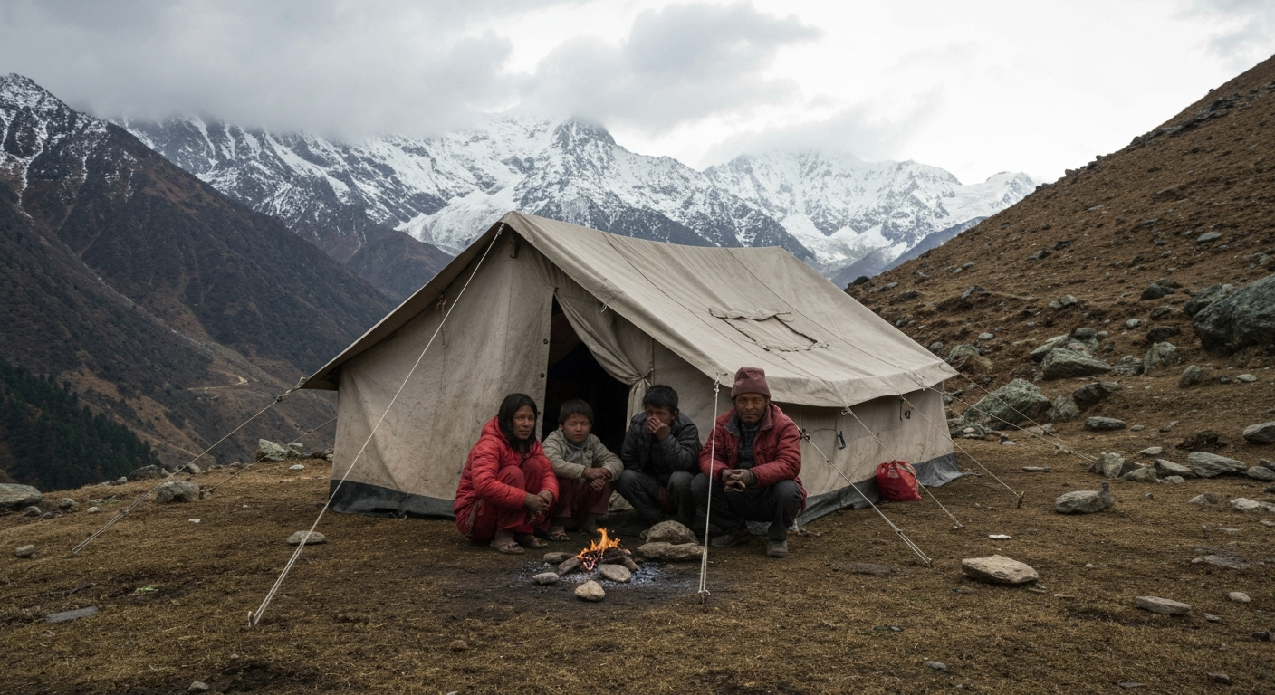 लिम्बू परिवार विस्थापित