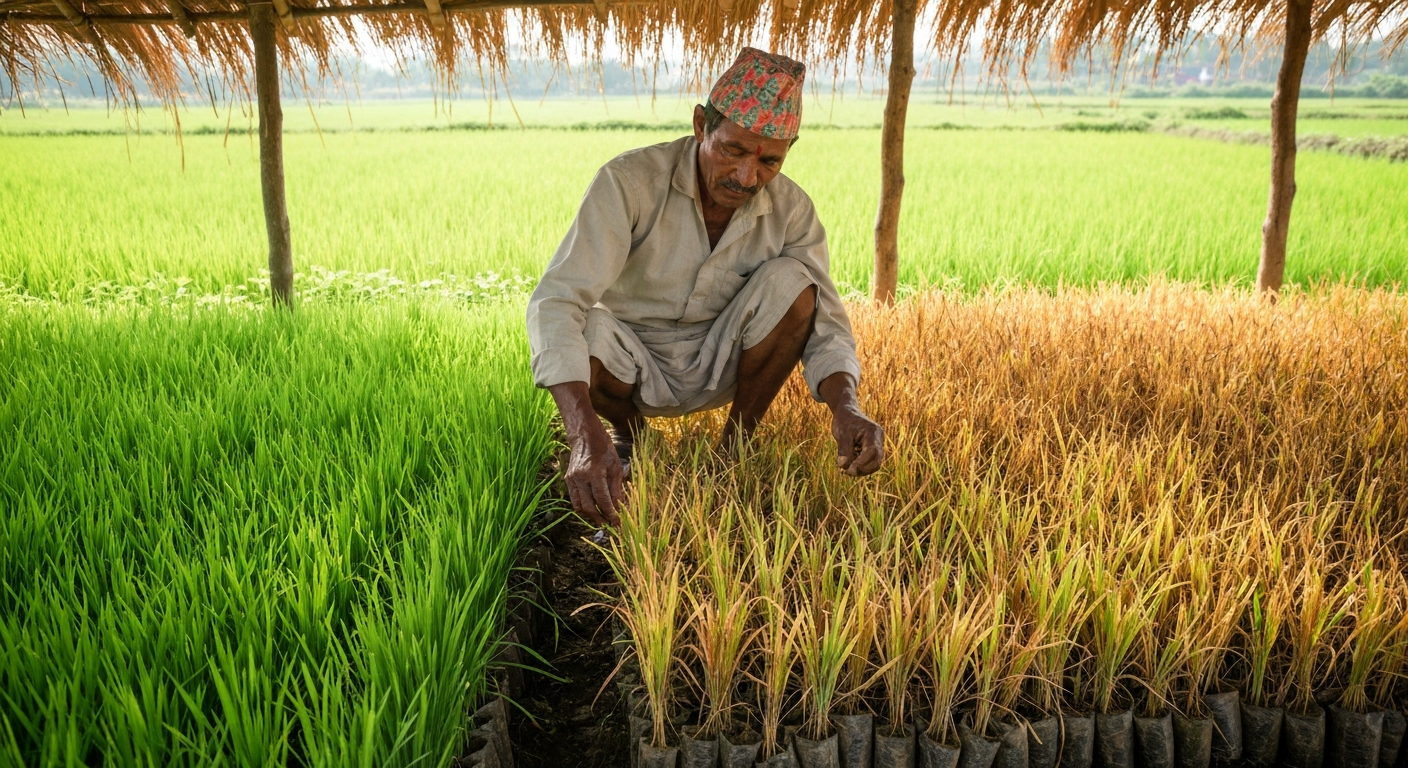 धानको बेर्नामा ढुसी