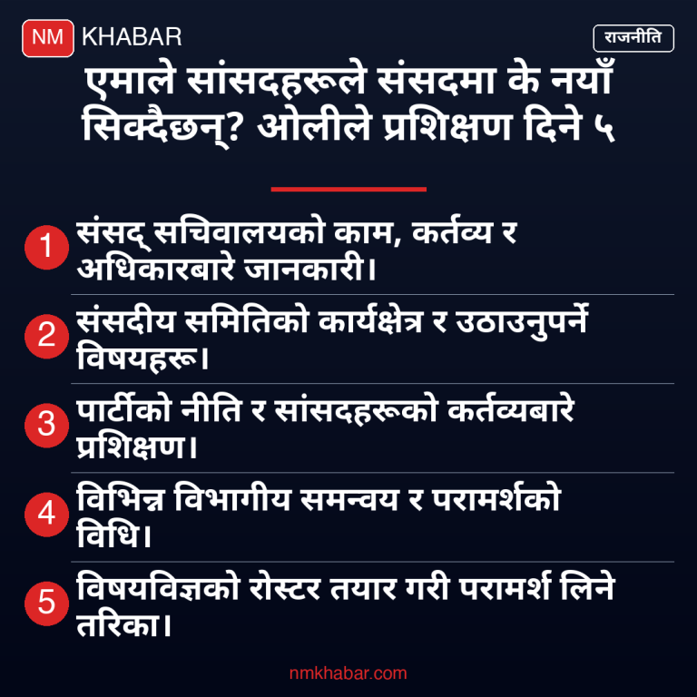 एमाले सांसद प्रशिक्षण