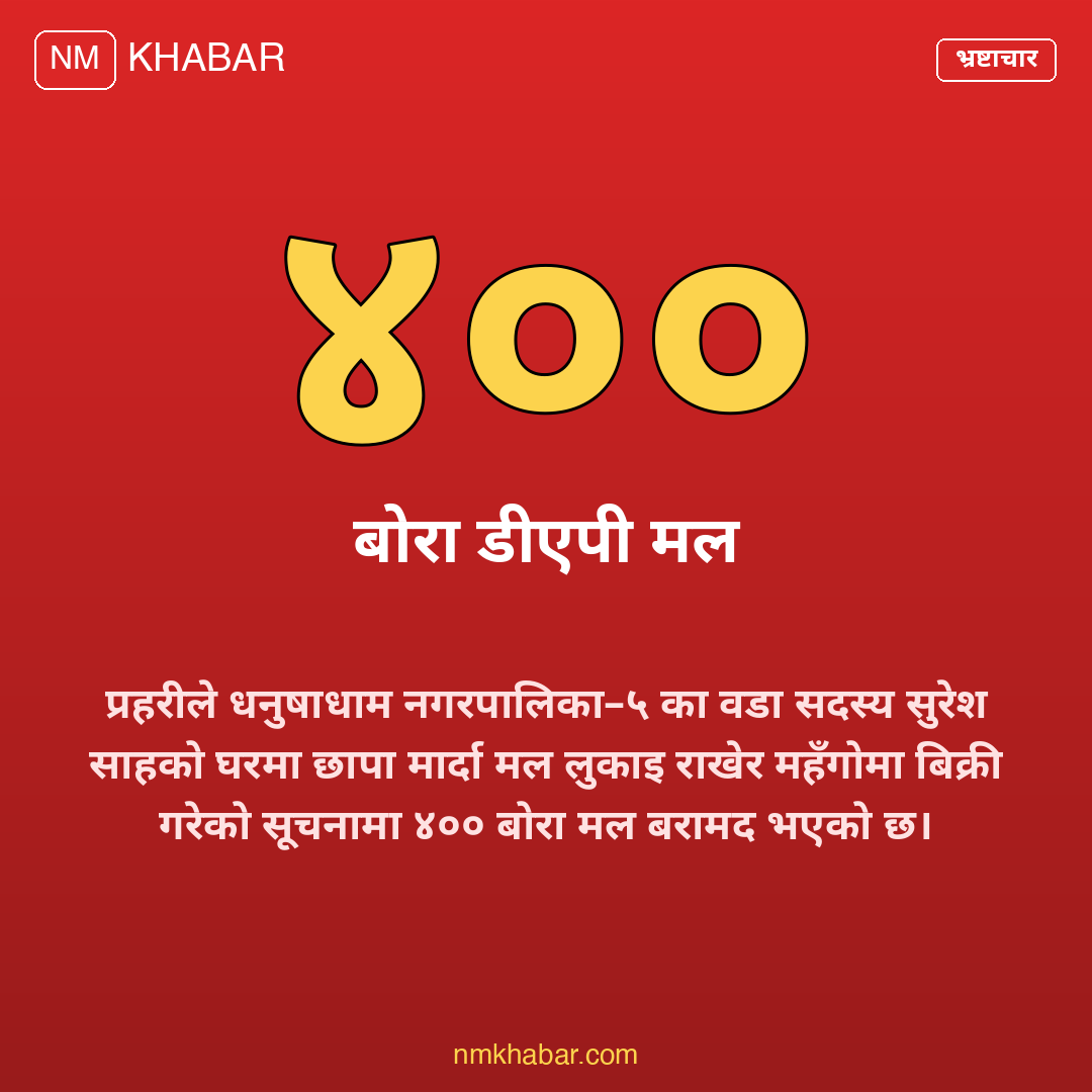 मल बरामद धनुषा