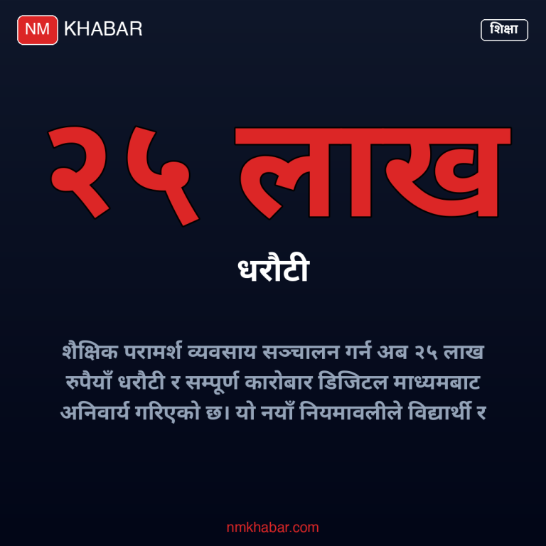 शैक्षिक परामर्श नियमावली, डिजिटल कारोबार, २५ लाख धरौटी