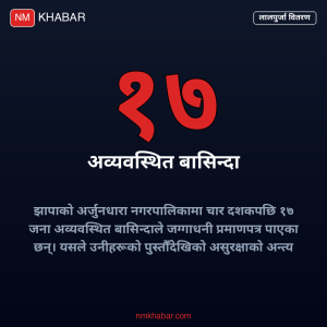 अव्यवस्थित बसोबासी लालपुर्जा