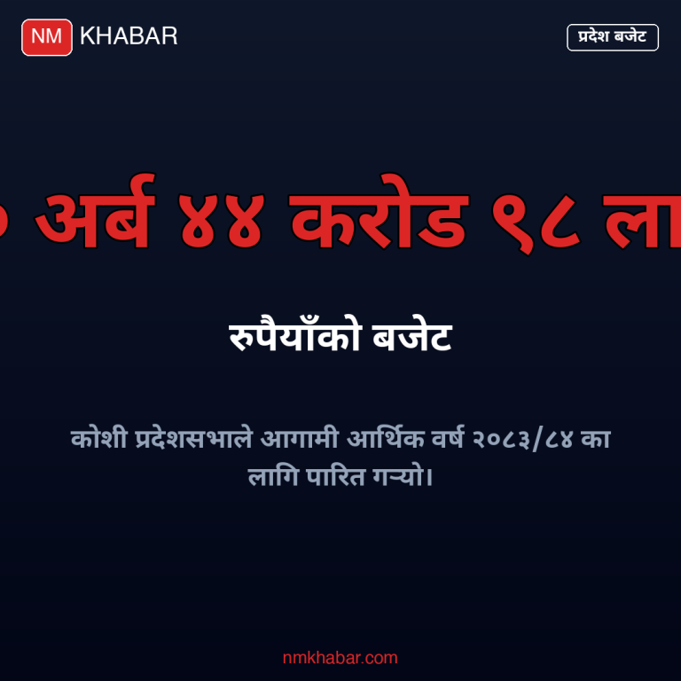 कोशी प्रदेश बजेट