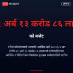 मधेस प्रदेश बजेट