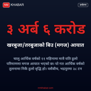 खरबुजाको बिउ आयात