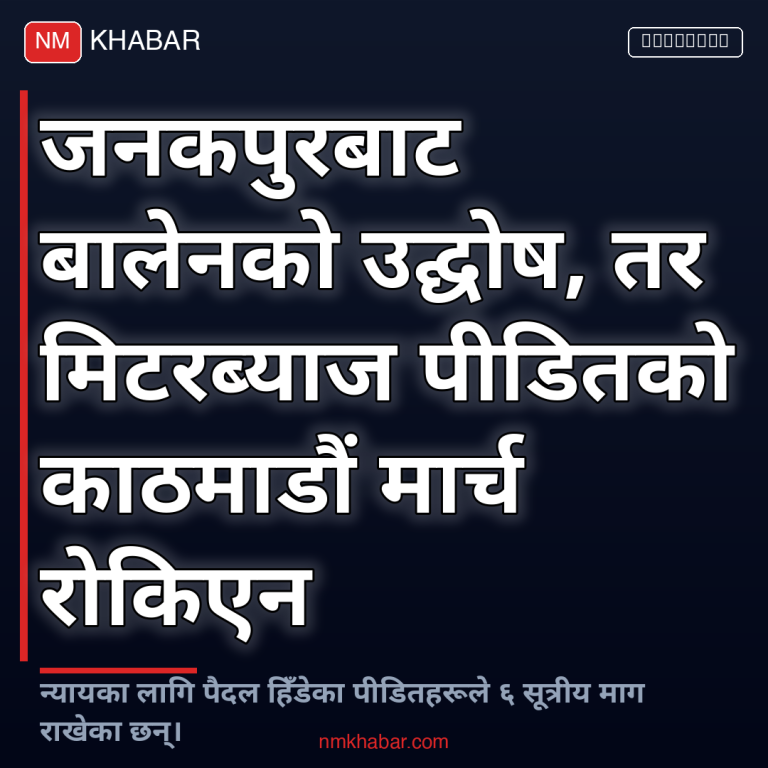 मिटरब्याज पीडित पैदल मार्च