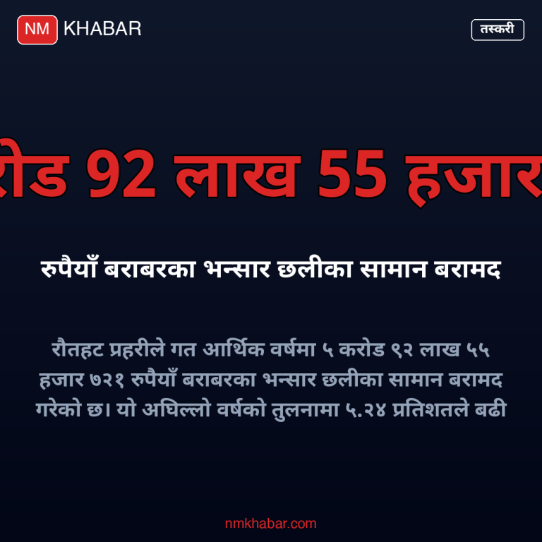 तस्करीका सामान बरामद