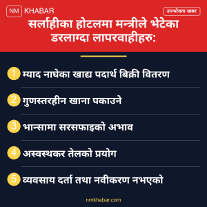 अखाद्य वस्तु सर्लाही कारवाही