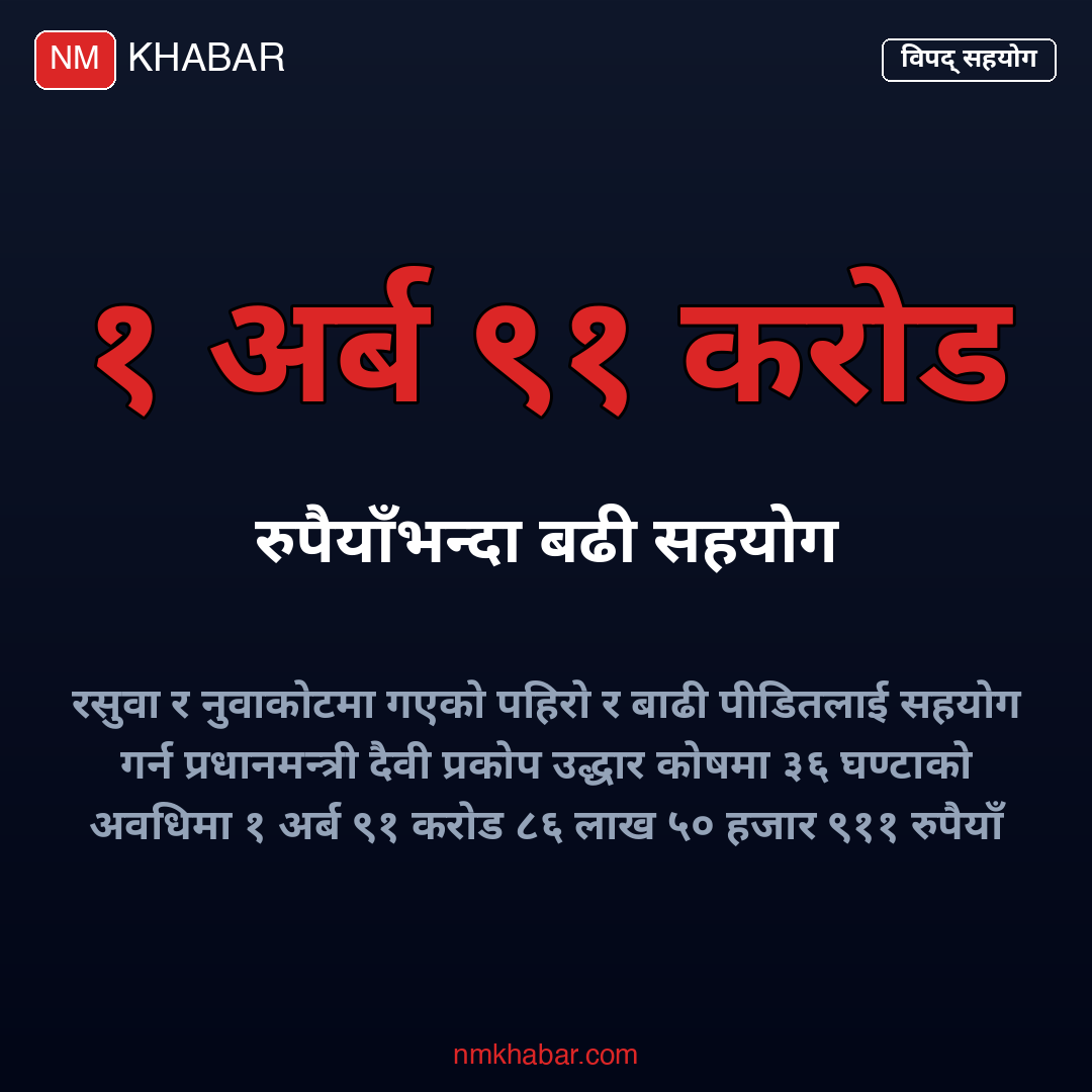 पहिरो बाढी राहत
