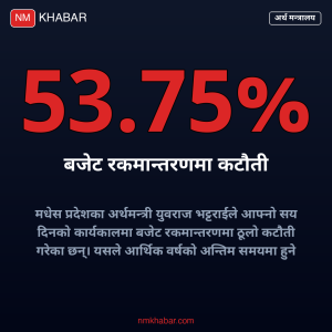 मधेस अर्थमन्त्री सय दिन