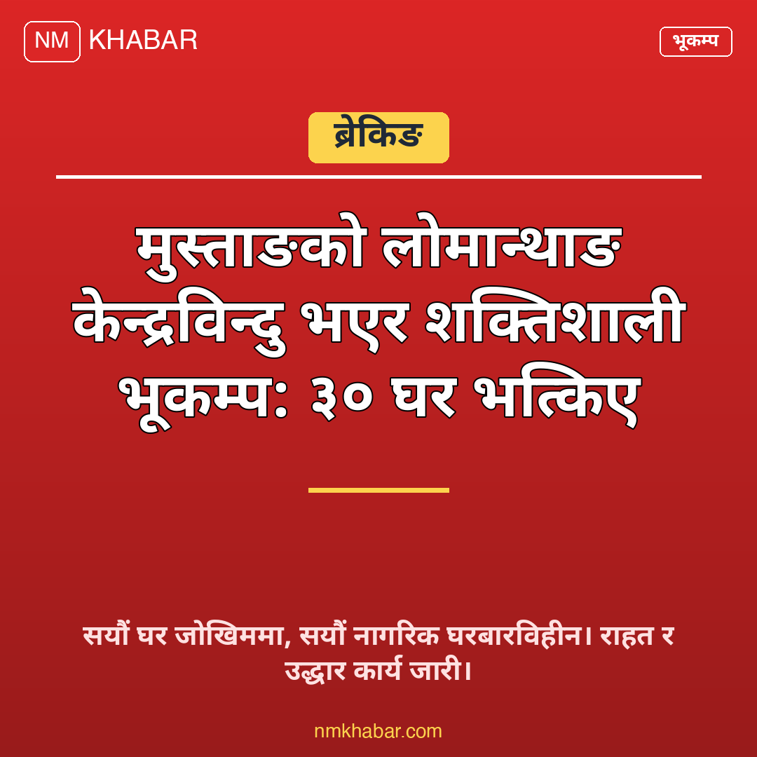 मुस्ताङ भूकम्प