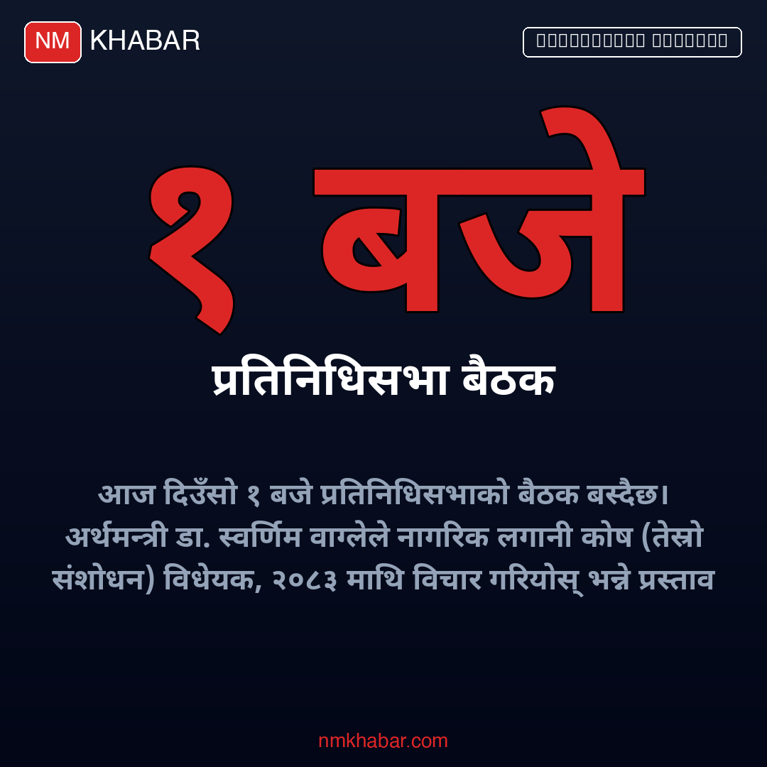 प्रतिनिधिसभा बैठक