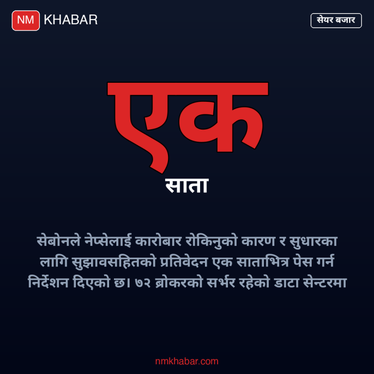 सेयर कारोबार बन्द