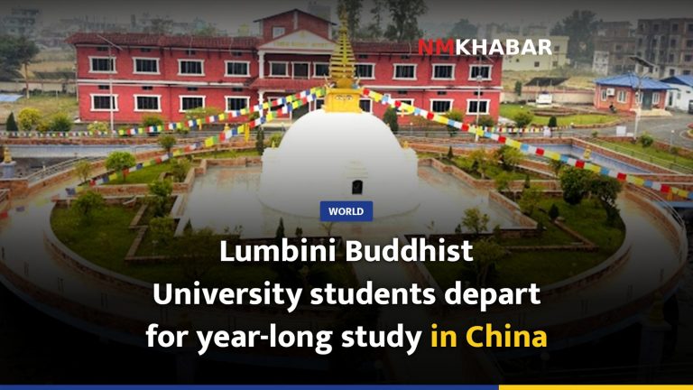 Lumbini Buddhist University students depart for year-long study in China